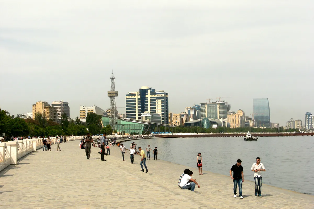 บรรยากาศย่านBaku Boulevard / Sabail ในบากู