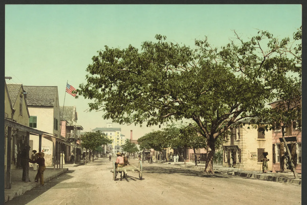 บรรยากาศย่านDowntown Nassau ในแนสซอ
