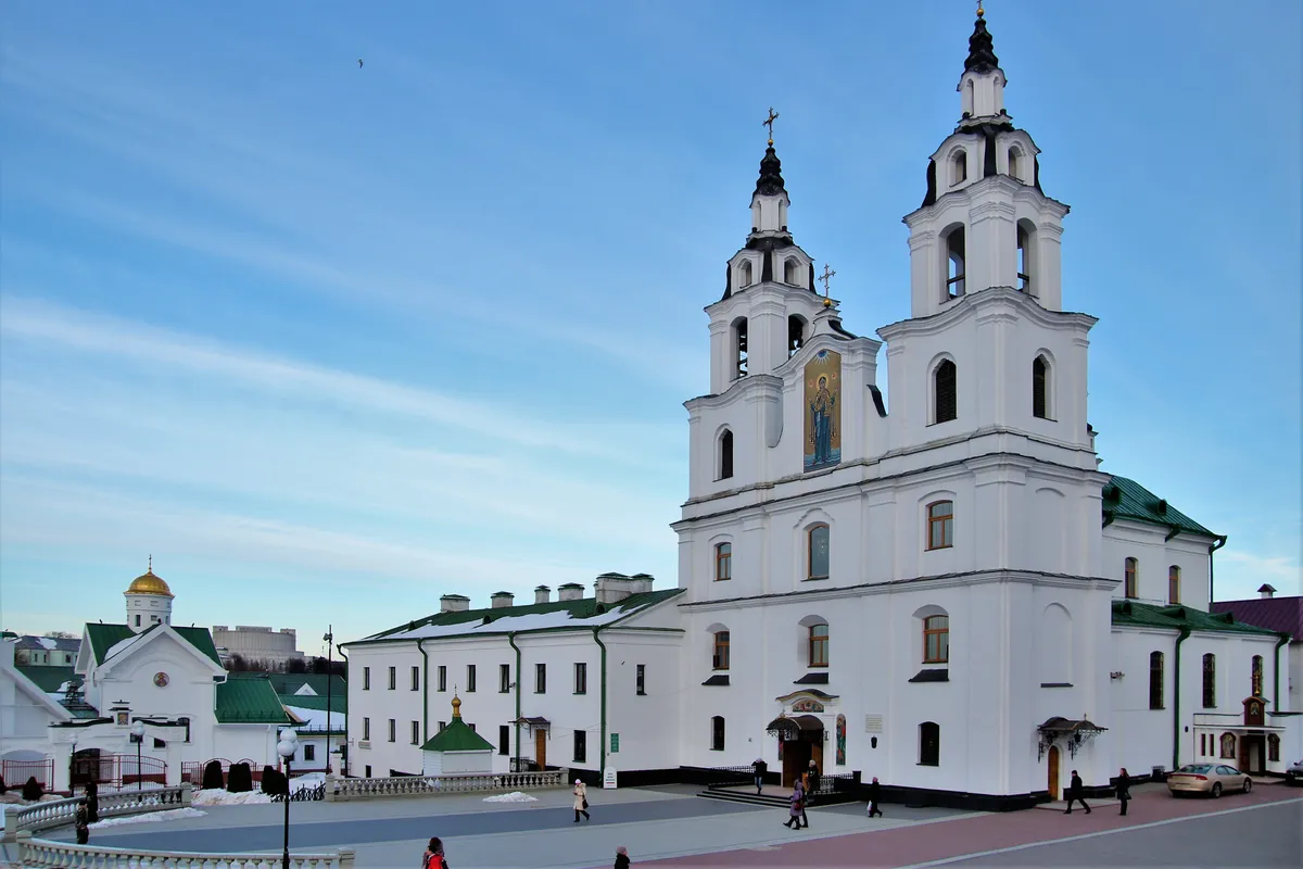 บรรยากาศย่านTsentralny / เมืองบน (Upper Town) ในมินสค์
