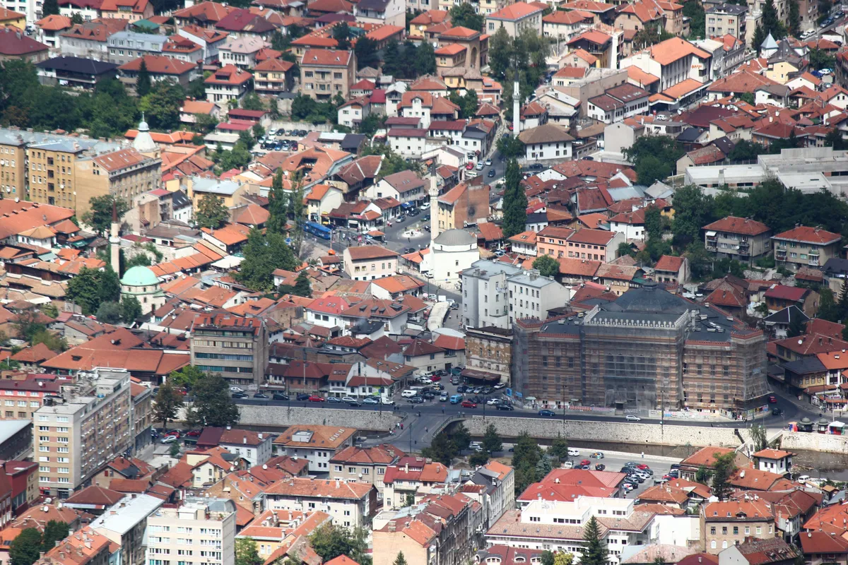 บรรยากาศย่านบาชชาร์ชิยา (Baščaršija) ในซาราเยโว