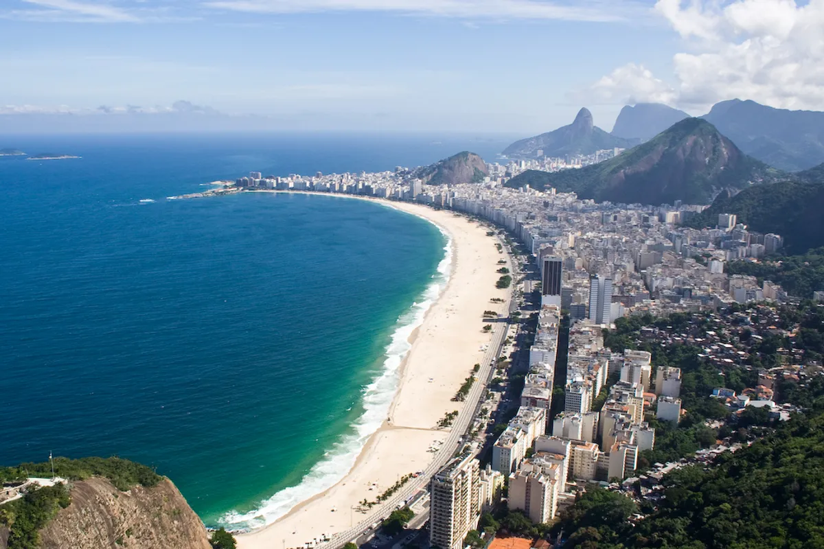 บรรยากาศย่านโคปาคาบานา (Copacabana) ในริโอเดจาเนโร