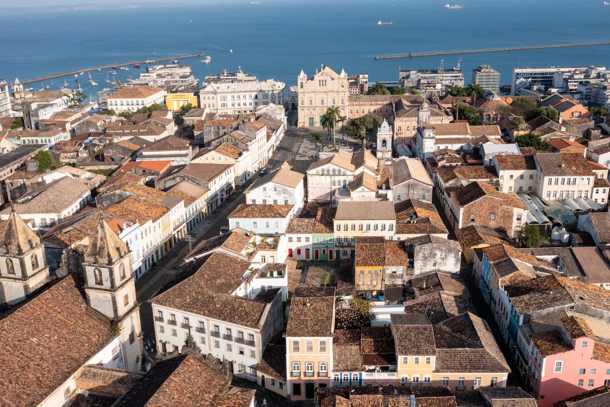 บรรยากาศย่านPelourinho / Cidade Alta (เมืองบน) ในซัลวาดอร์