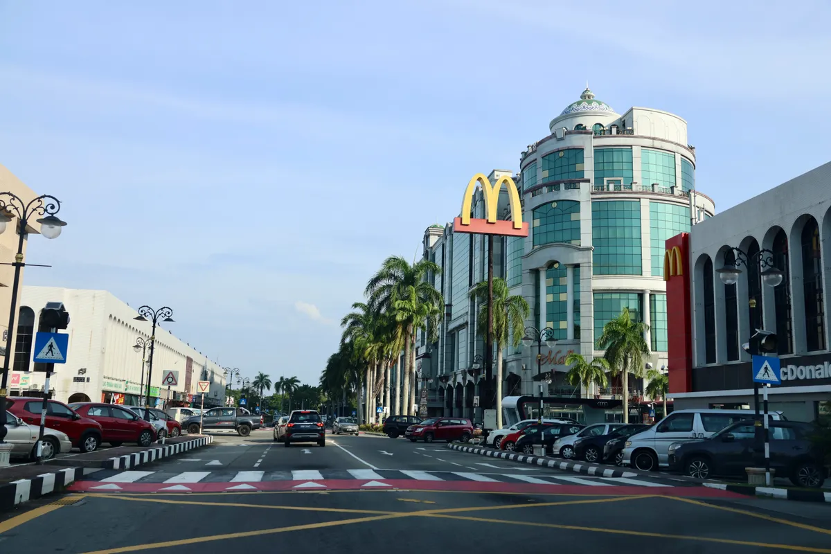 บรรยากาศย่านGadong ในบันดาร์เสรีเบกาวัน