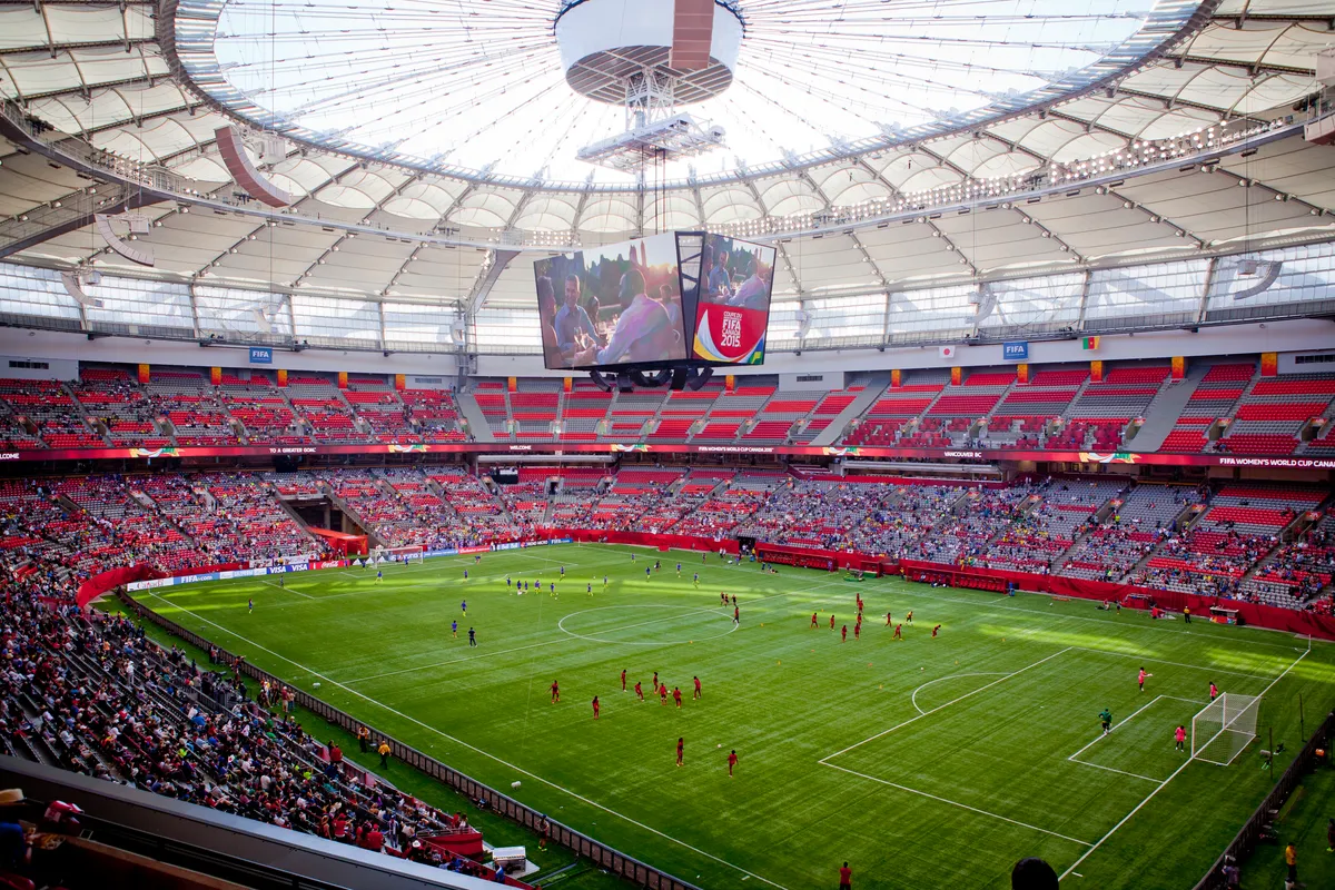 บรรยากาศย่านBC Place / Stadium District ในแวนคูเวอร์