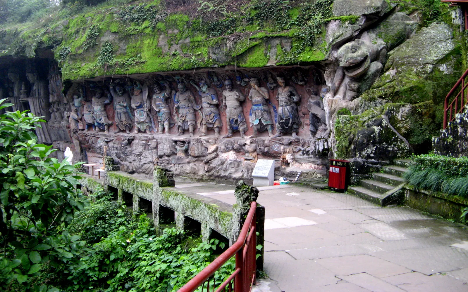 Large Buddhist sculptural rock carvings at Dazu, Chongqing, a UNESCO World Heritage Site