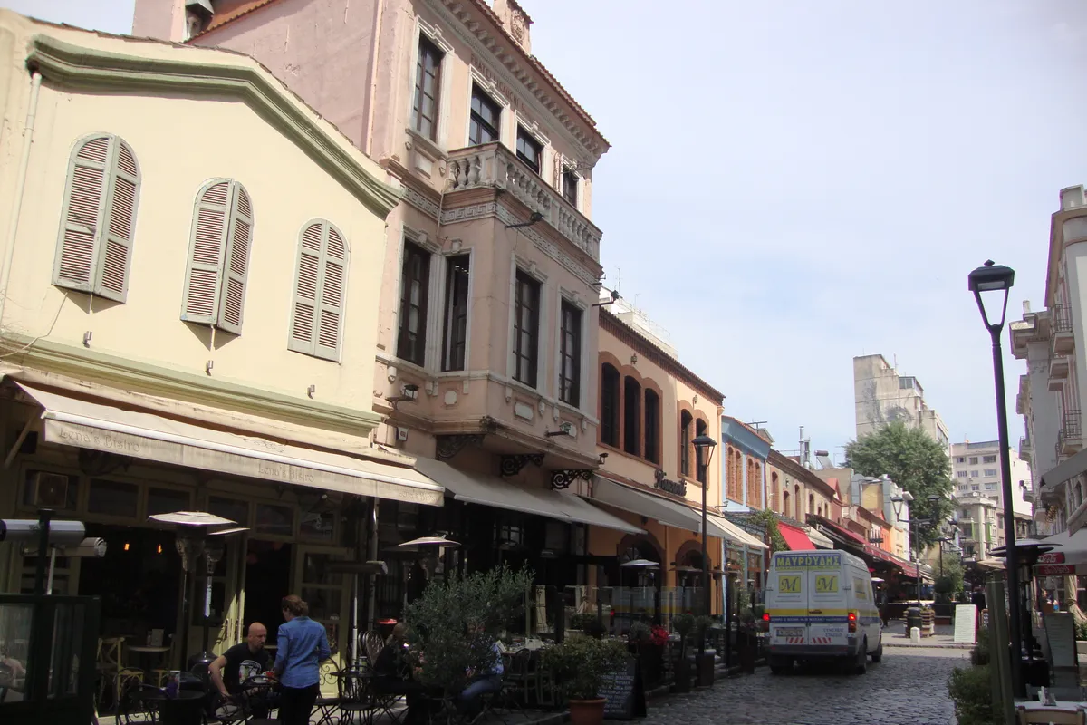 บรรยากาศย่านLadadika (ลาดาดิกา) ในเทสซาโลนีกี
