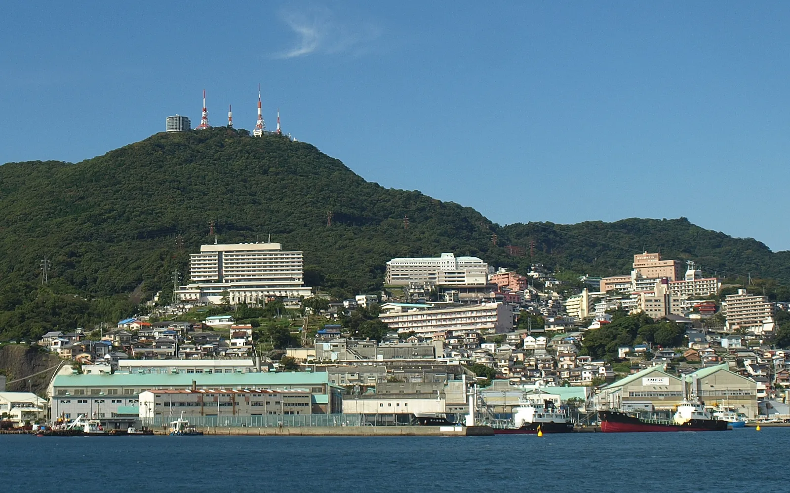The night view from Mount Inasa — Nagasaki's city lights reflected in the bay, breathtaking in its scale
