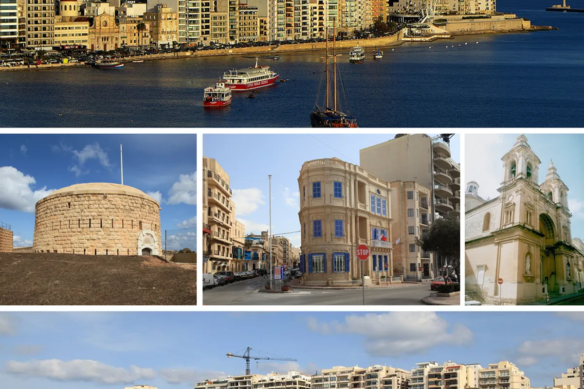 บรรยากาศย่านSliema ในวัลเลตตา
