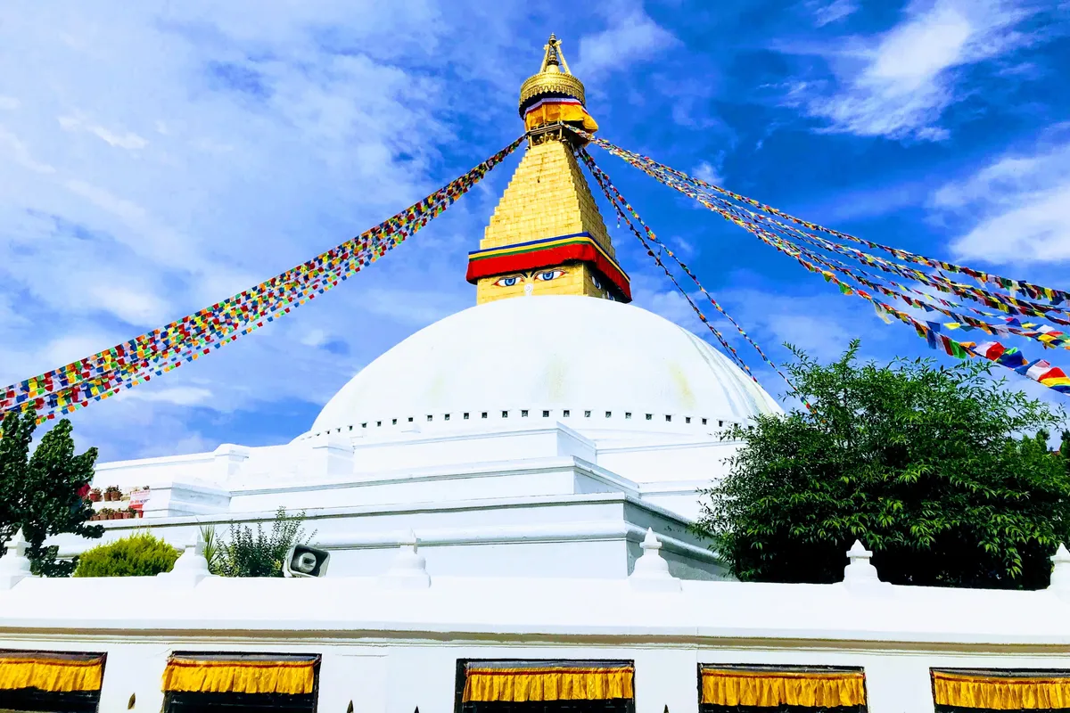 บรรยากาศย่านโพธา / โพธินาถ (Boudha) ในกาฐมาณฑุ