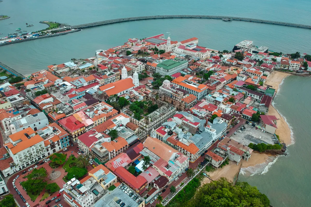 บรรยากาศย่านCasco Viejo (ย่านเก่า) ในปานามาซิตี