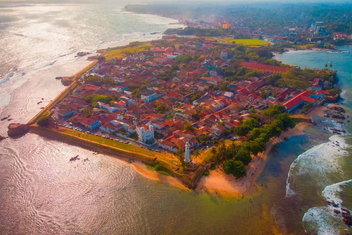 บรรยากาศย่านในป้อมกอลล์ (Galle Fort) ในกอลล์