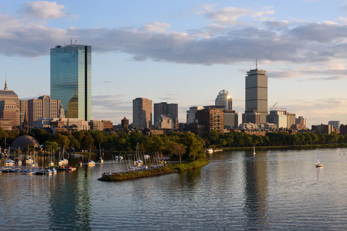 บรรยากาศย่านBack Bay / Downtown ในบอสตัน