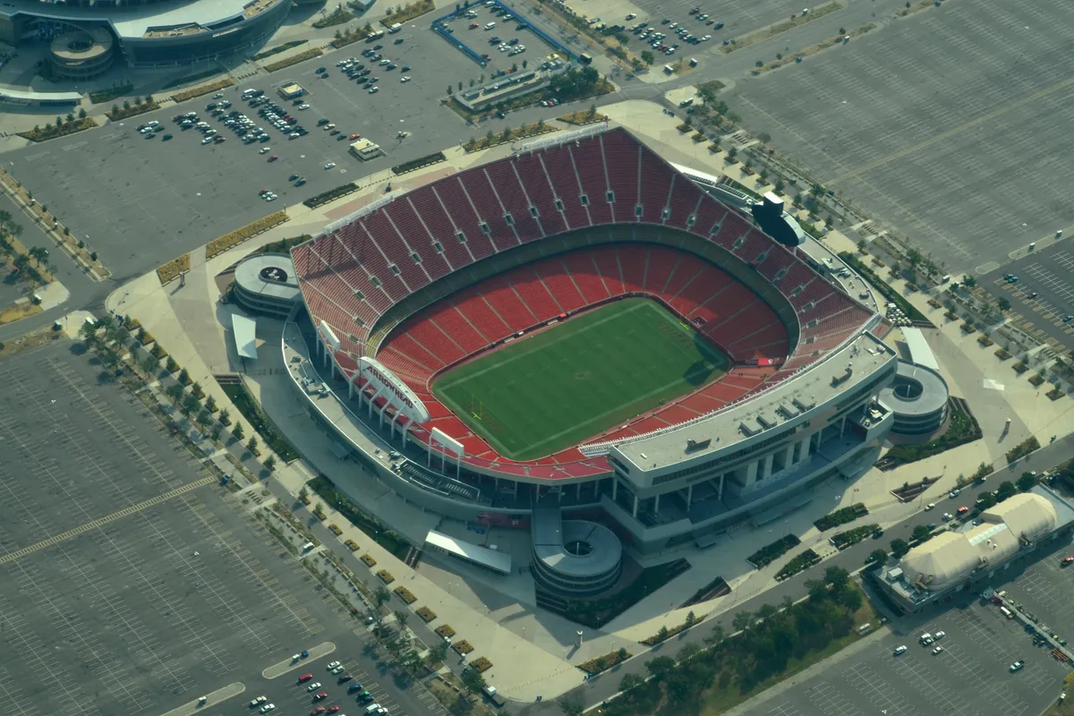 บรรยากาศย่านย่านสนาม Arrowhead ในแคนซัสซิตี
