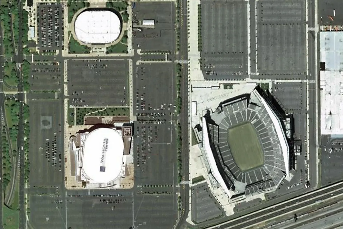 บรรยากาศย่านSports Complex ใกล้สนามกีฬา ในฟิลาเดลเฟีย