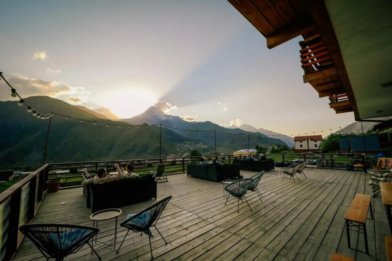 Alpenhaus Kazbegi Hotel & Restaurant — rooms and atmosphere
