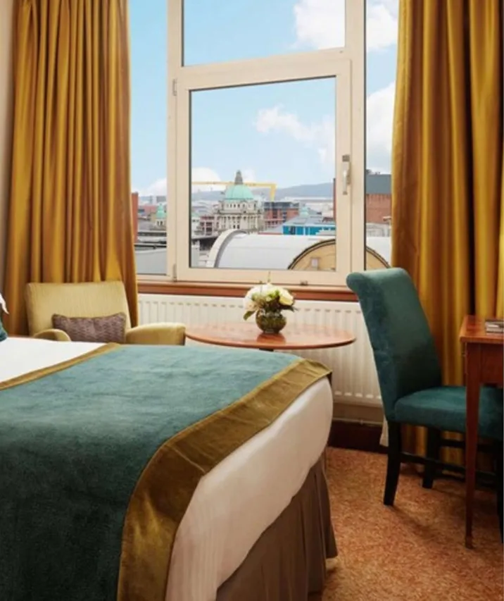 Europa Hotel Belfast — rooms and atmosphere