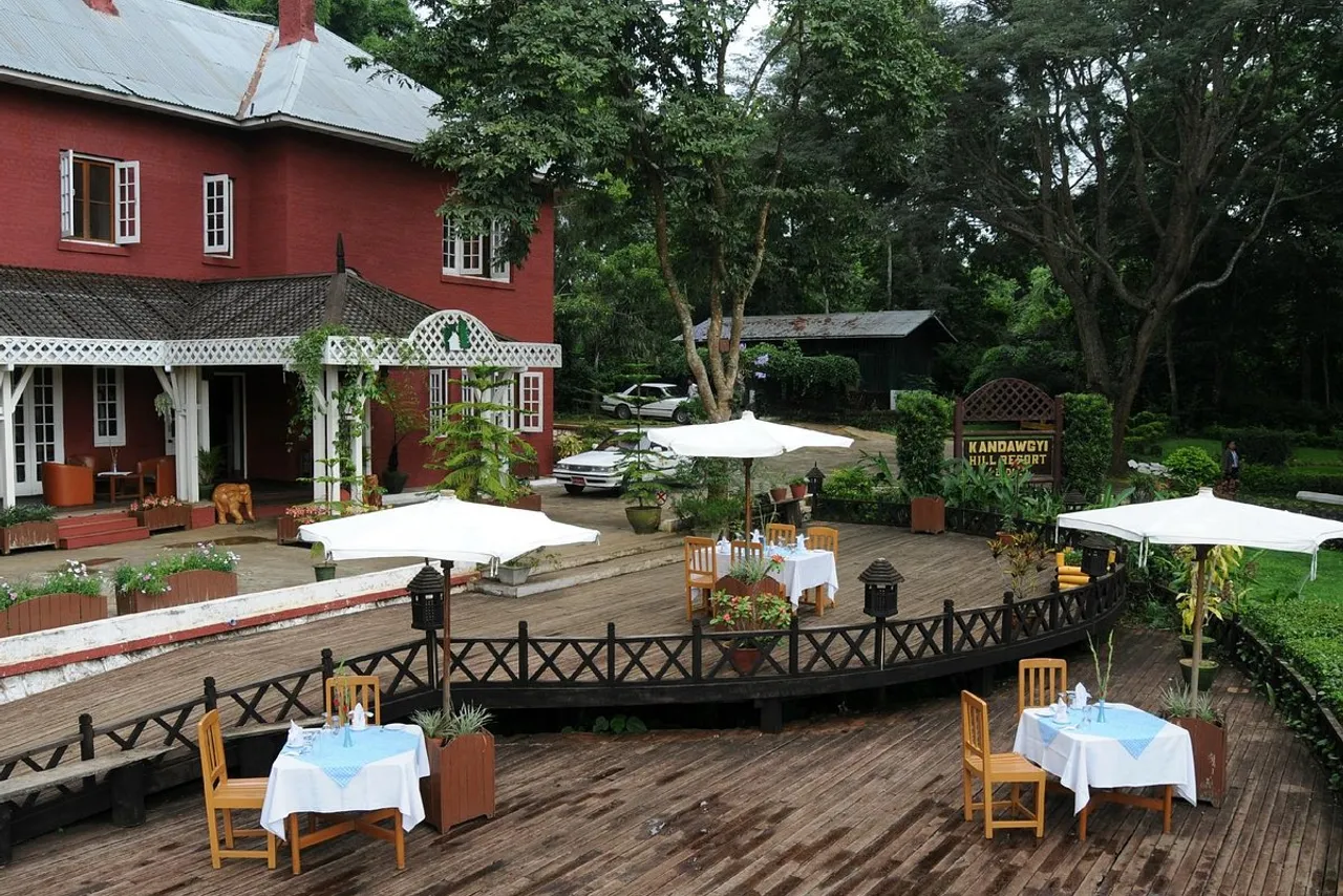 Kandawgyi Hill Resort — rooms and atmosphere