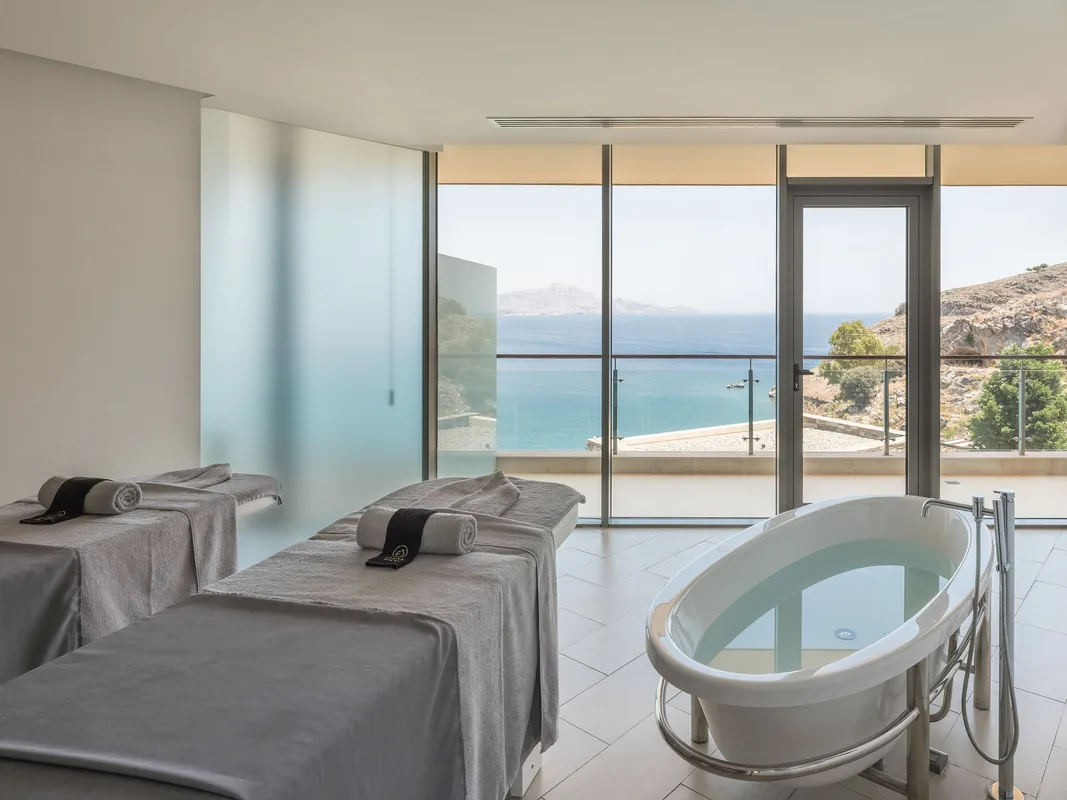 Lindos Blu Luxury Hotel & Suites — ภาพห้องพักและบรรยากาศ
