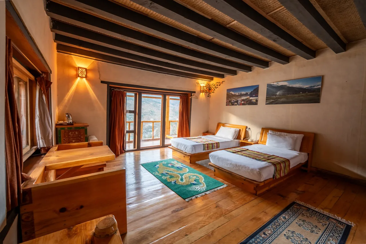 Wangdue Ecolodge — ภาพห้องพักและบรรยากาศ