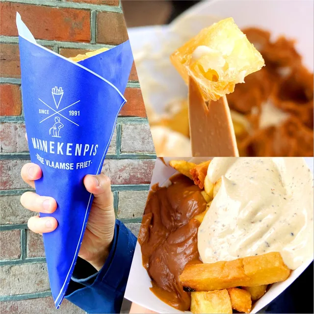 มานเนอเกน พิส ฟรายส์ (Manneken Pis) – ซอสกระเทียม ในอัมสเตอร์ดัม