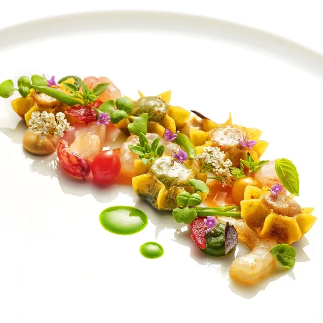 La Pergola – Astice e cavolo (ล็อบสเตอร์กับกะหล่ำ) ในโรม
