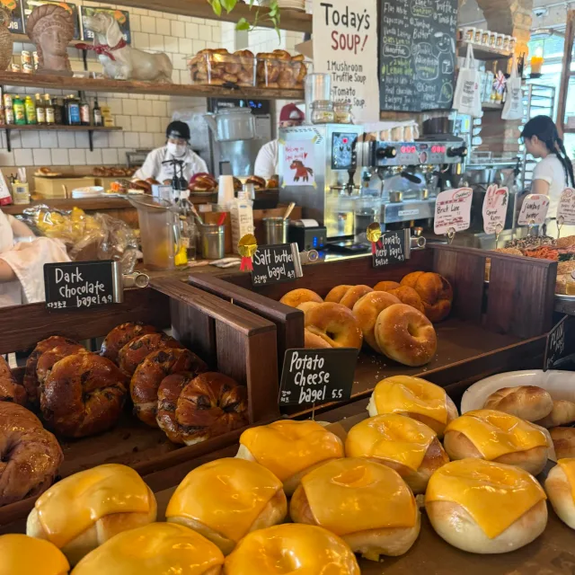 ลอนดอน เบเกิล มิวเซียม (London Bagel Museum) – Potato Cheese Bagel ในโซล
